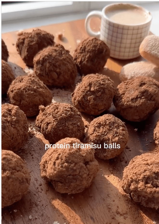 Tiramisu Protein Bites