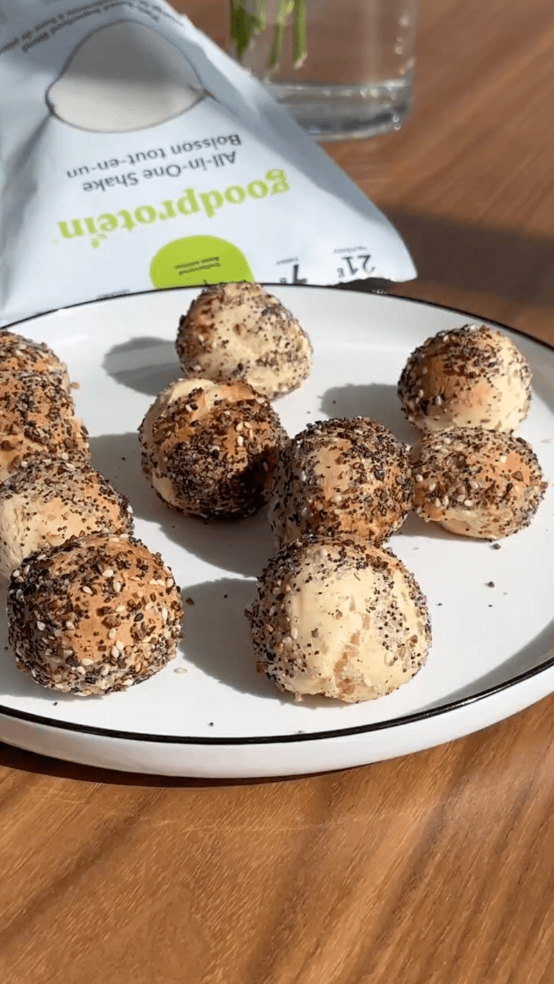 Bouchées de bagels protéinées