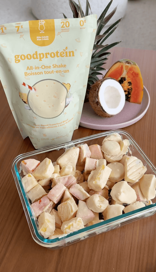 Bouchées de fruits protéinées