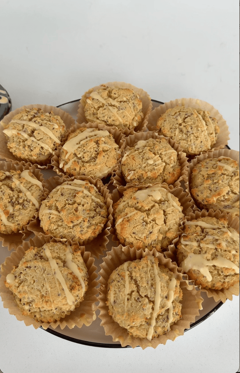 Lime Chia Protein Muffins