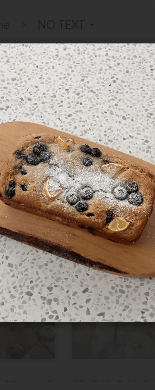 Lemon Blueberry Protein Loaf