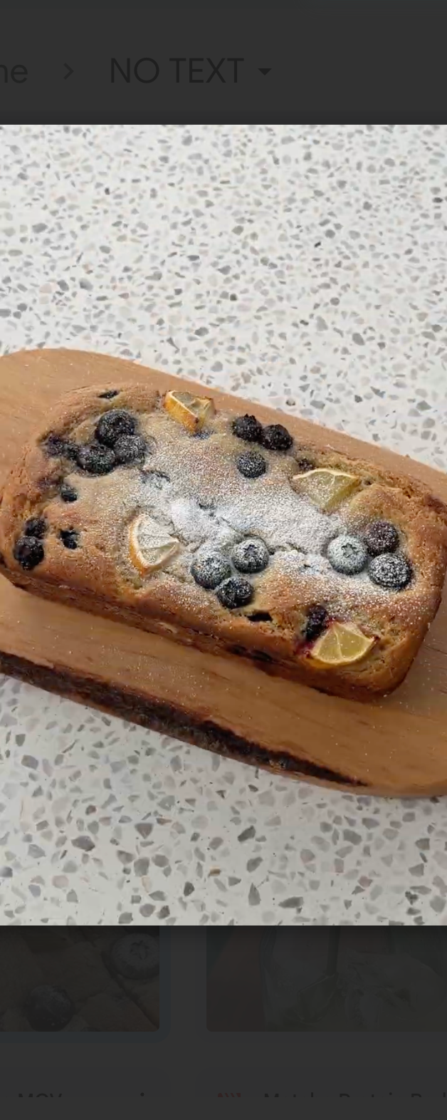 Lemon Blueberry Protein Loaf