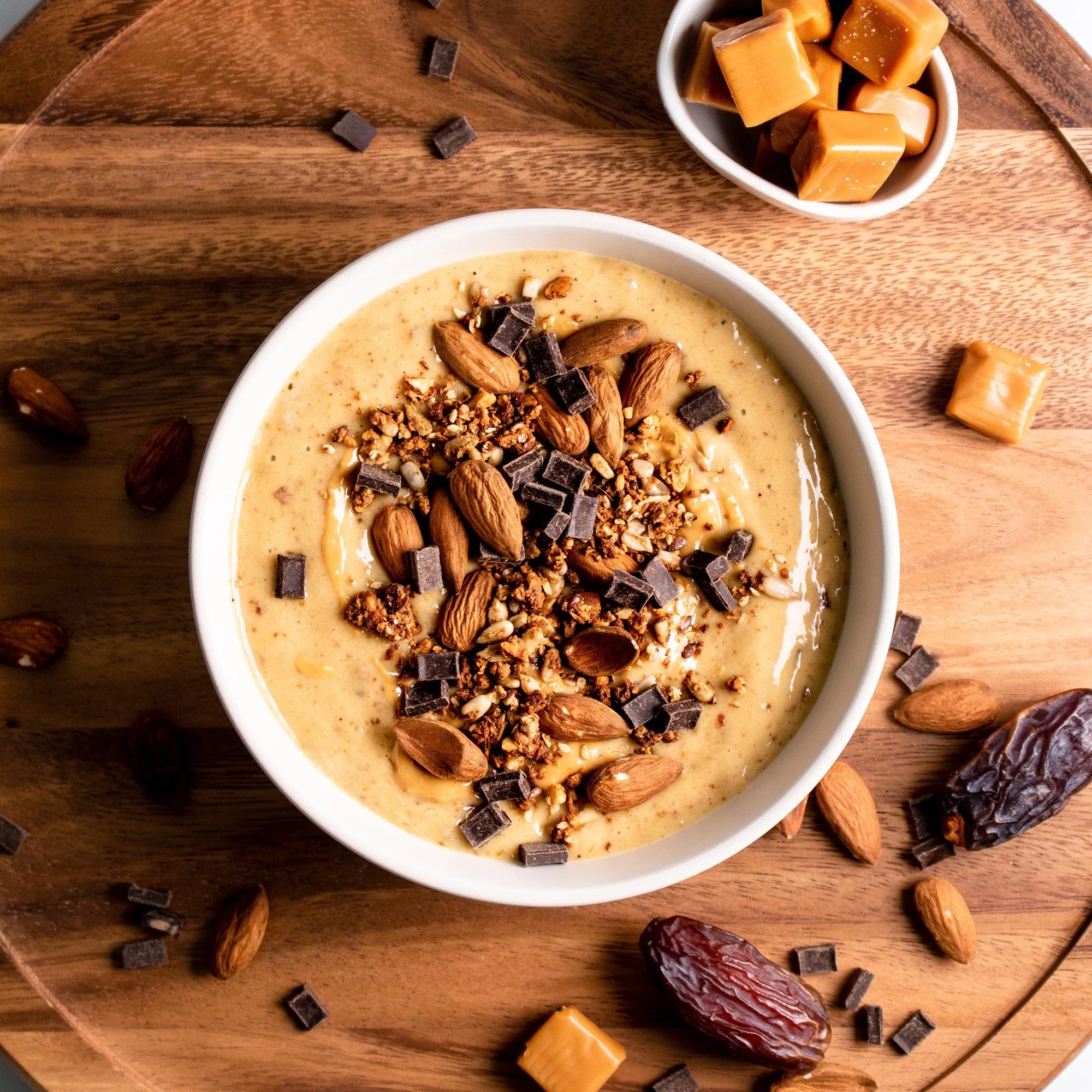 Chocolate & Salted Caramel Smoothie Bowl - Good Protein