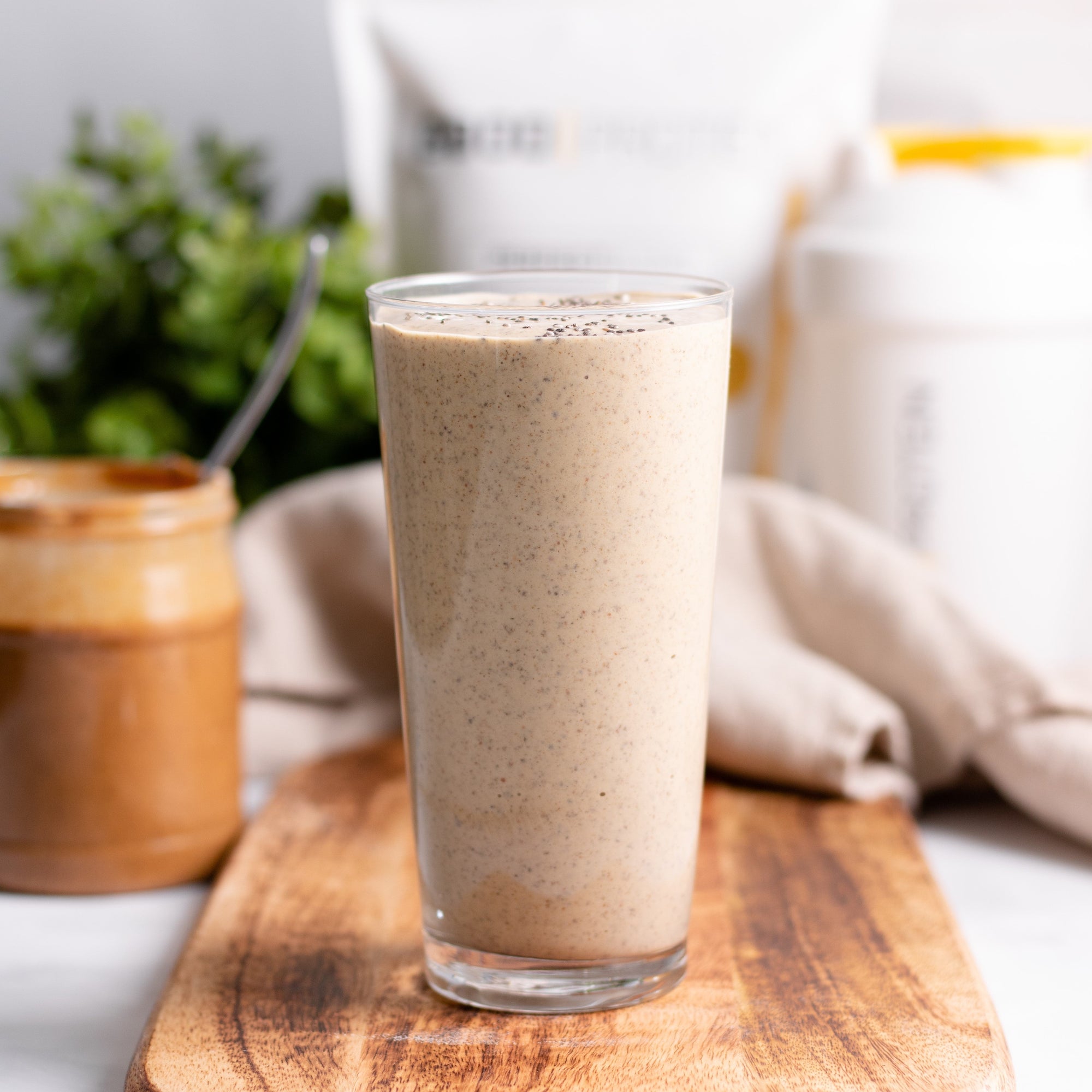 Salted Caramel, Almond Butter & Chia Smoothie - Good Protein