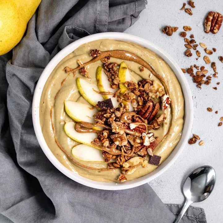 Salted Caramel, Pear & Walnut Smoothie Bowl - Good Protein