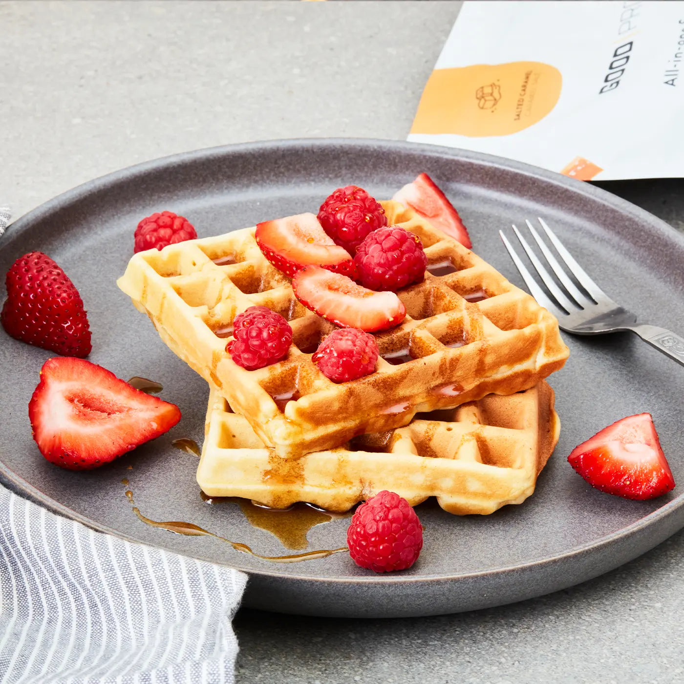 Salted Caramel Waffles - Good Protein