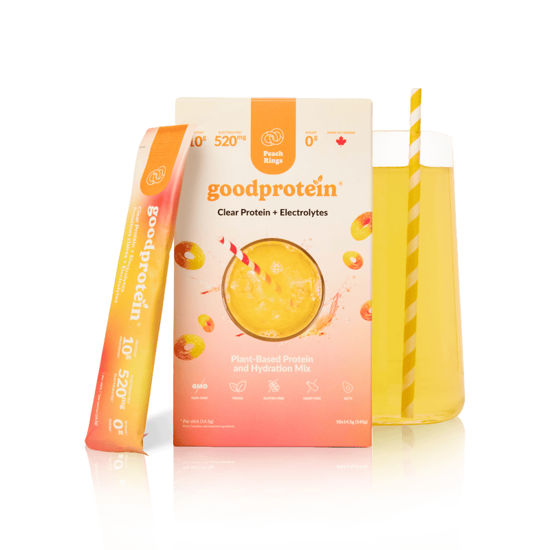 Peach Rings - Clear Protein + Electrolytes - Good Protein Canada