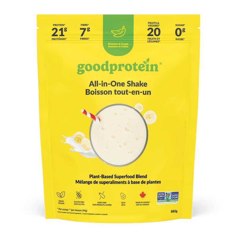 Bananas & Cream - All-in-One Shake - Good Protein Canada