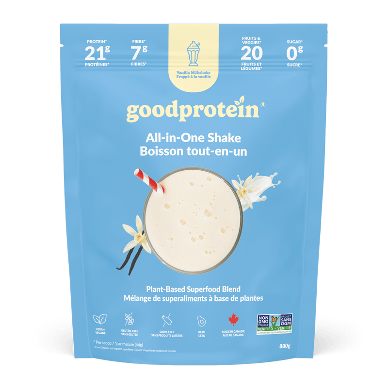 Vanilla Milkshake - All-in-One Shake - Good Protein Canada