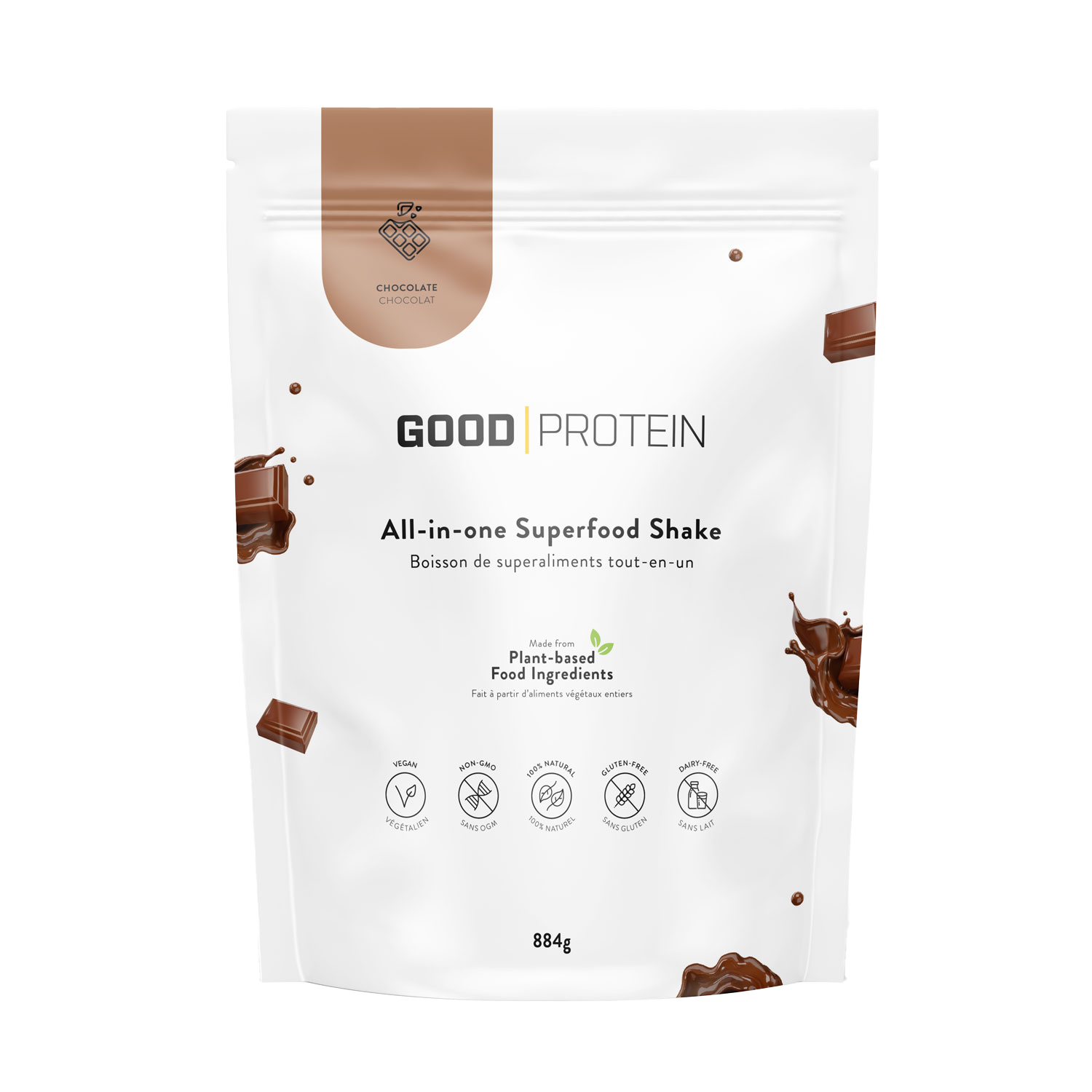 Plant-Based Protein Shakes - Chocolate | Good Protein