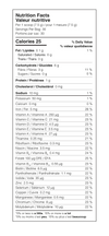 nutritional facts