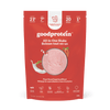 Good Protein Strawberries & Cream All-in-One Shake pouch that highlights 21g protein, 7g fibre and 25+ nutrients