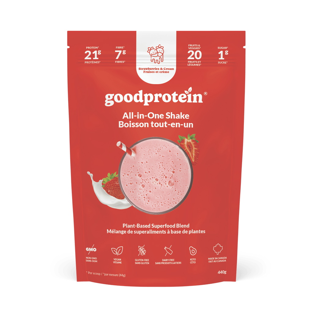 Fraises et crème - Boisson tout-en-un