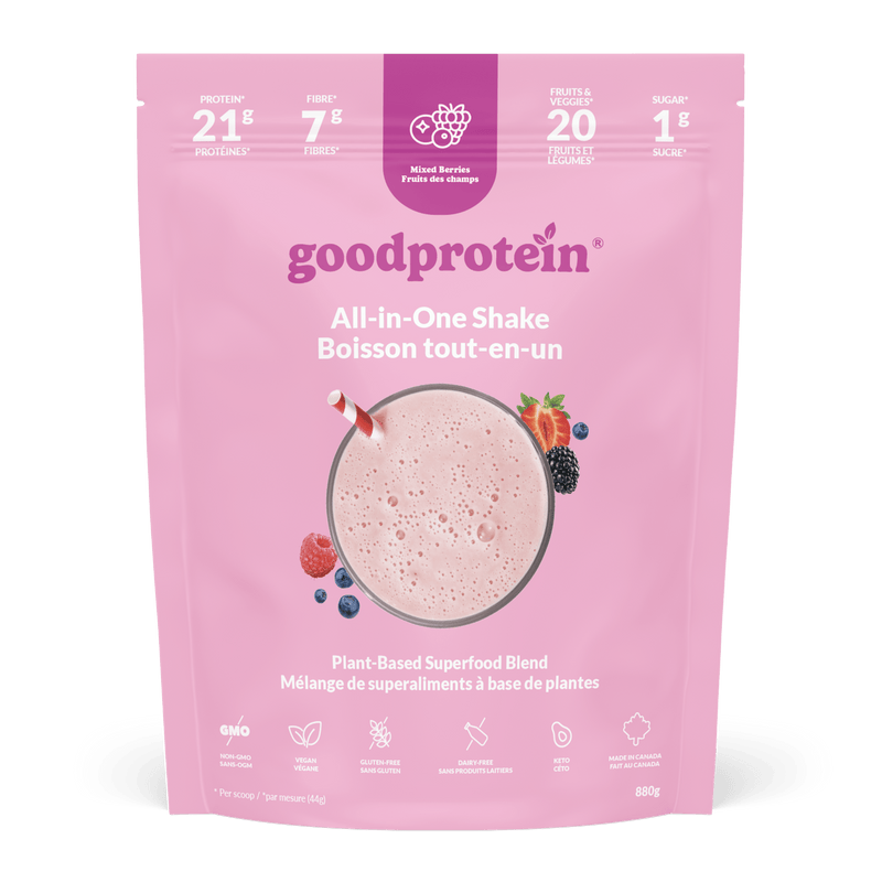 Mixed Berries - All-in-One Shake - Good Protein Canada