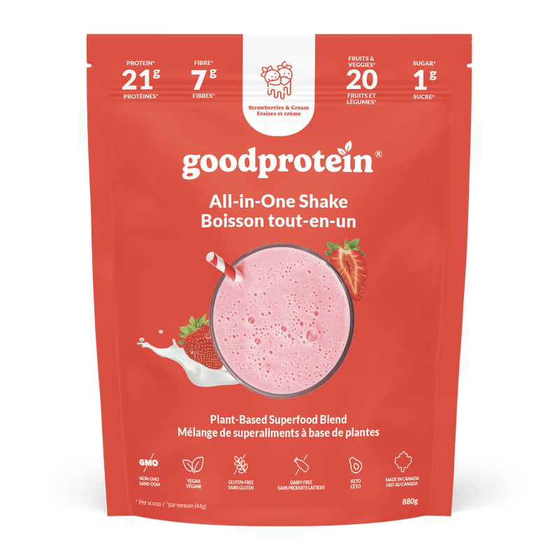 Fraises et crème - Boisson tout-en-un