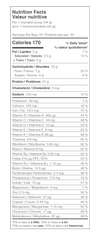 nutritional facts
