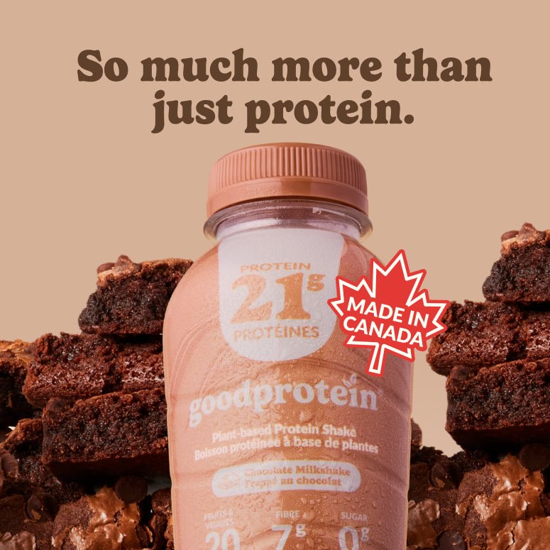 Chocolate Milkshake - Plant-Based Protein Shake - Good Protein Canada