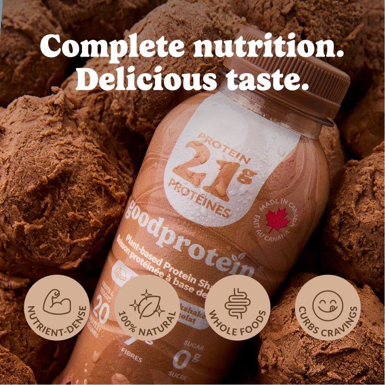 Chocolate Milkshake - Plant-Based Protein Shake - Good Protein Canada