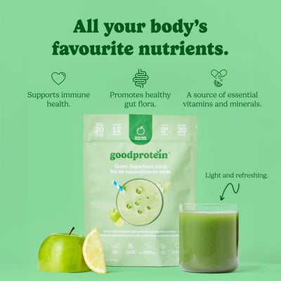 Green Apple - Green Superfood Juice - Good Protein