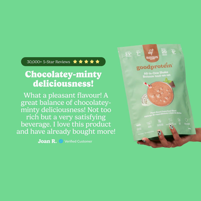 Mint Chocolate Chip - All-in-One Shake - Good Protein Canada