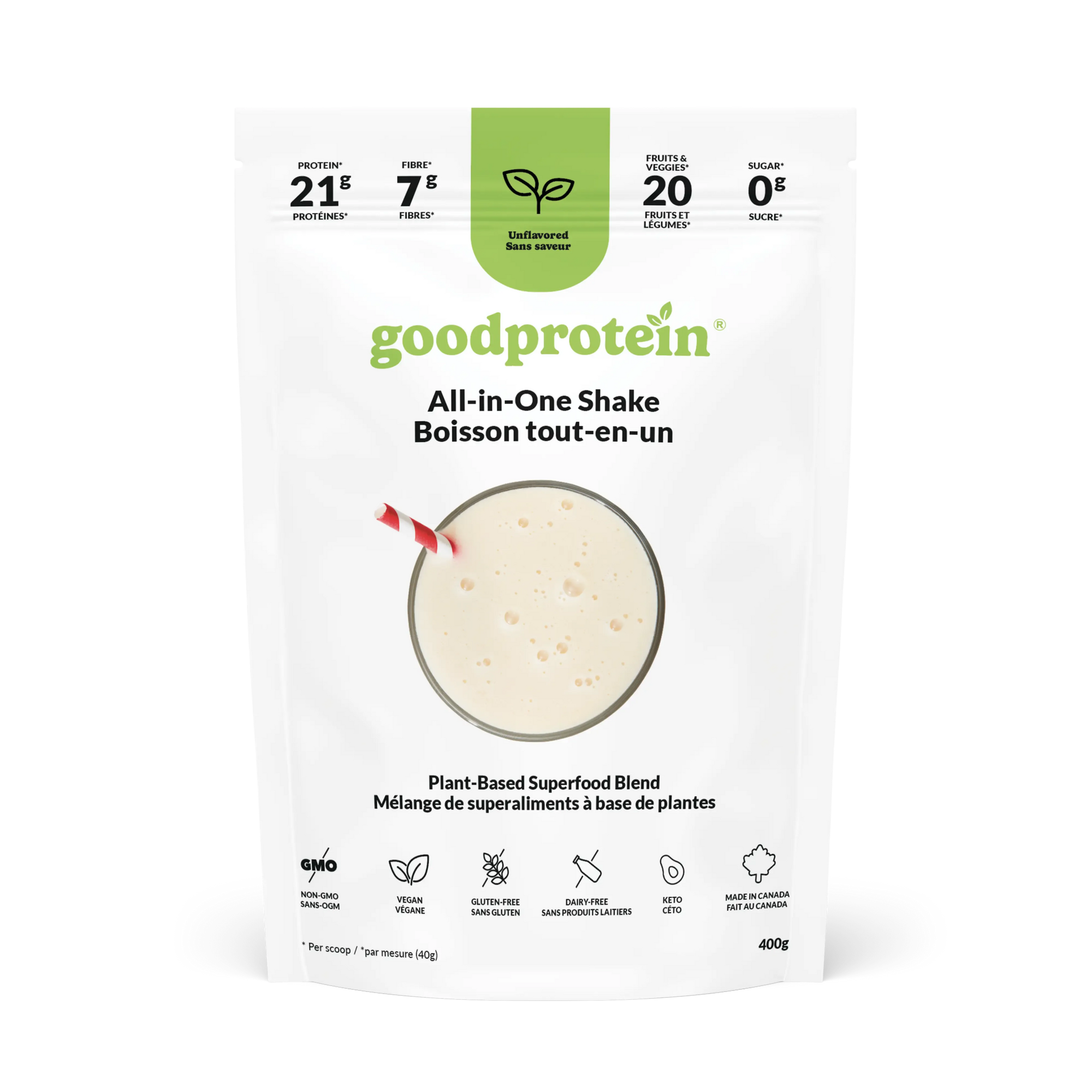 Unflavoured - All - in - One Shake - Good Protein