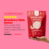 Good Protein Strawberries & Cream All-in-One Shake bag with customer 5-star review.