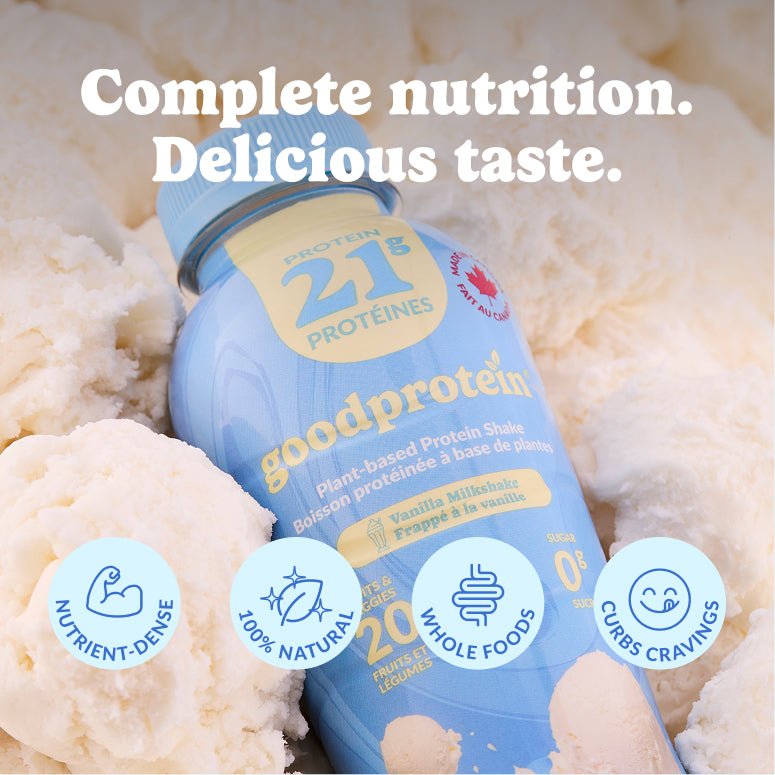 Vanilla Milkshake - Plant-Based Protein Shake - Good Protein Canada